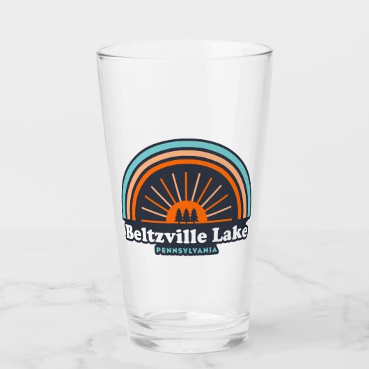 Beltzville Lake Pennsylvania Rainbow Glas (Voorkant)