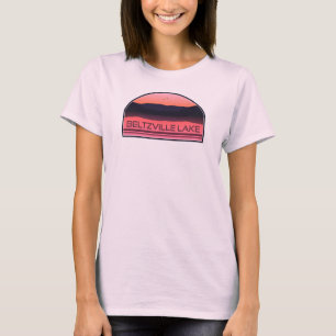 Beltzville Lake Pennsylvania Red Sunrise T-shirt
