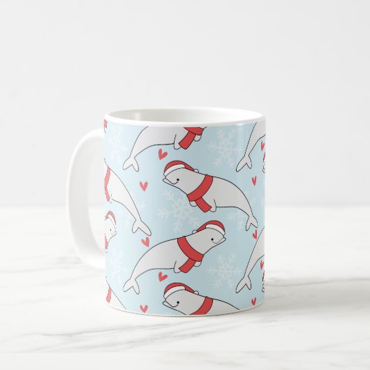 Béluga Christmas Mug (Devant gauche)