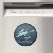 Beluga Fridge Magnet Custom Beluga Whale Magnet (In Situ (Lave-vaisselle))