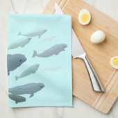 Beluga Handdoek Beluga Walvis Dish Handdoeken Walv (Quarter Fold)