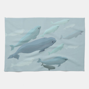 Beluga Handdoek Beluga Walvis Dish Handdoeken Walv
