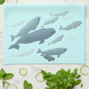 Beluga Handdoek Beluga Walvis Theedoeken Walvis Ca