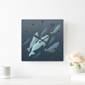 Beluga Horloge baleine blanche Décor Cadeaux balei (Maison)