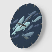 Beluga Horloge de baleines Beluga Décor Cadeaux de (Angle)