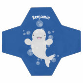 Béluga mignon bulles dessin de dessin animé (Plat)