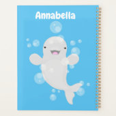 Béluga mignon bulles dessin de dessin animé (Dos)