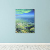 Béluga Peinture de baleines toile Imprimer (Insitu (Plancher de Bois))