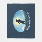 Beluga Point Surf Club Fleece Deken (Voorkant)