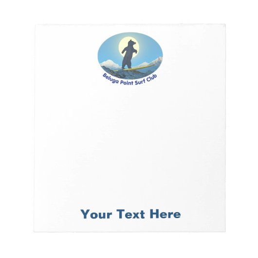 Beluga Point Surf Club Notitieblok (Voorkant)
