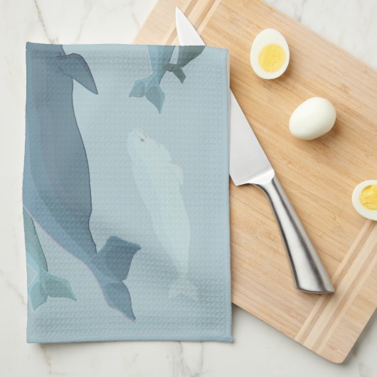 Beluga Serviette Beluga Serviettes de plat de bale (Quart Plié)