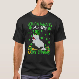 Beluga walvis is mijn gelukscharms walvis St Patri T-shirt