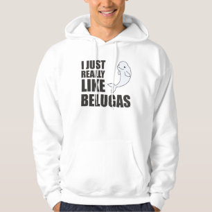 Beluga walvisdieren voor kinderen hoodie