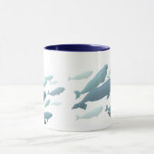 Beluga Whale Art Mok Marinelife Coffee Cup (Midden)