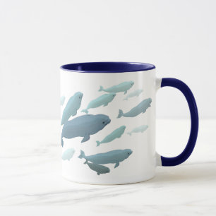 Beluga Whale Art Mug Marinelife Coffee Cup