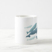 Beluga Whale Art Mug Marinelife Coffee Cup (Centre)