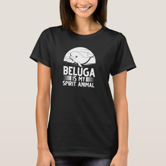 Beluga Whale Baby Animal Pul Hoodie T-shirt (Voorkant)