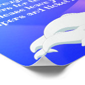 Beluga Whale Blue, Roze Baby shower van de Arctisc Poster (Hoek)