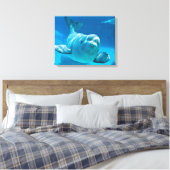 Beluga Whale Canvas Afdruk (Insitu (Slaapkamer))