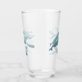 Beluga Whale Glass Whales Glasses personaliseren Glas (Rechts)