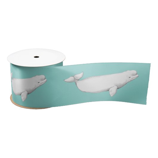 Beluga Whale Illustratie Whale Lover Gift Blue Lint (Spoel)