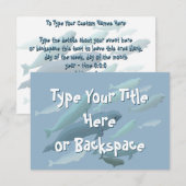 Beluga Whale Invitations Personalized Whale RSVP Kaart (Voorkant / Achterkant)