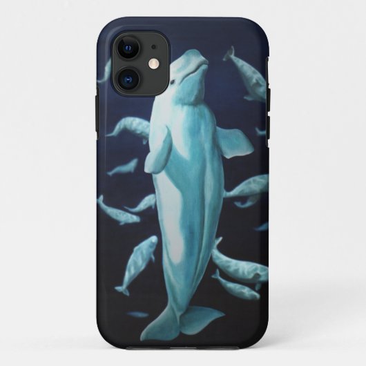 Beluga Whale iPhone5 Coque baleine Coques de smart (Dos)