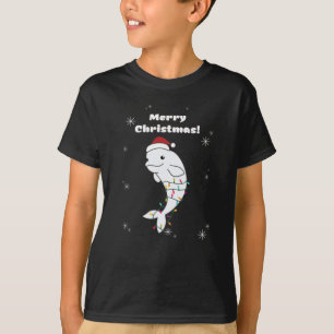 Beluga Whale Merry Winter Animals Whales T-shirt