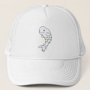 Beluga Whale Merry Winter Animals Whales Trucker Pet