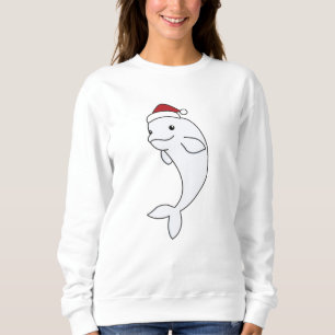 Beluga Whale Merry Winter Animals Whales Trui