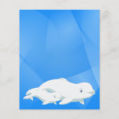 Beluga Whale Ocean Baby shower Predictions, Advice (Achterkant)
