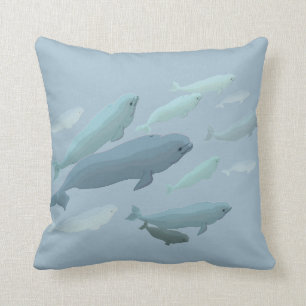 Beluga Whale Pillow Baby Beluga Whale Sierkussen