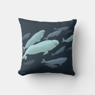 Beluga Whale Pillow Baby Beluga Whale Sierkussen
