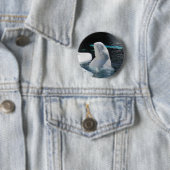 Beluga Whale Pin Ronde Button 5,7 Cm (In situ)