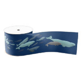 Beluga Whale Ribbon Paper Gepersonaliseerd Whale R Grosgrain Lint (Spoel)