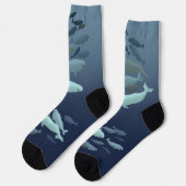 Beluga Whale Socks  Whale Art Socks Customize Sokken (Links)