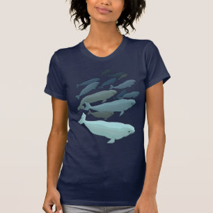 Beluga Whale T-Shirt Unisex Whale Art Shirten