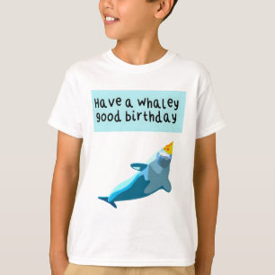Beluga Whale Verjaardag Kunstwerk Speelse Marine M T-shirt