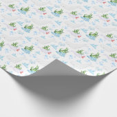 Beluga whale wrapping paper cadeaupapier (Hoek)