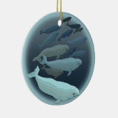 Beluga Whales Ornament Personalized Whale Ornament (Rechts)