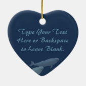 Beluga Whales Ornament Personalized Whale Ornament (Achterkant)