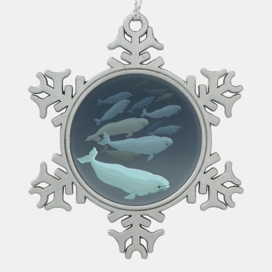 Beluga Whales Ornament Personalized Whale Ornament (Voorkant)