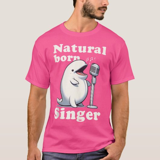 Beluga Whales Vocalist Opera Singer T-shirt (Voorkant)