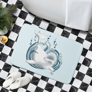 Belugawalvis Blauw Badmat