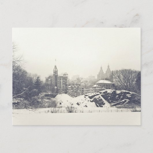 Belvedere Castle in the Winter in Central Park Briefkaart (Voorkant)