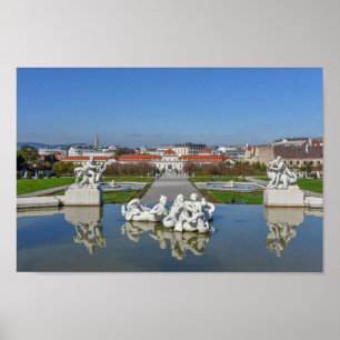Belvedere Palace Pool, Wenen, Oostenrijk Poster