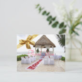 Belvédère sur le Merci Card2 de mariage de plage (Debout devant)