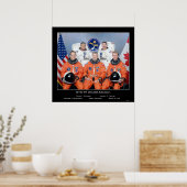 Bemanner van de NASA STS-97 Shuttle Poster (Keuken)
