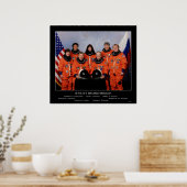Bemanner van de STS-91 Shuttle Mission... Poster (Keuken)
