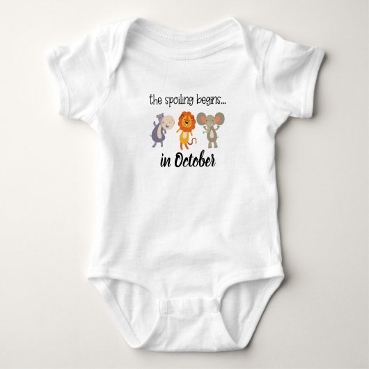 Bemanningsaankondiging ZOO-dieren Romper (Voorkant)